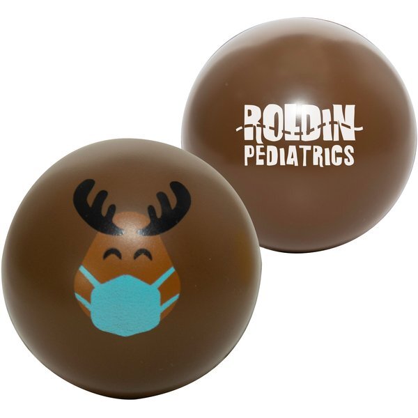 Holiday PPE Rudolph Stress Reliever Ball