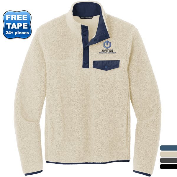 Port Authority® Camp Fleece Snap Men's Pullover