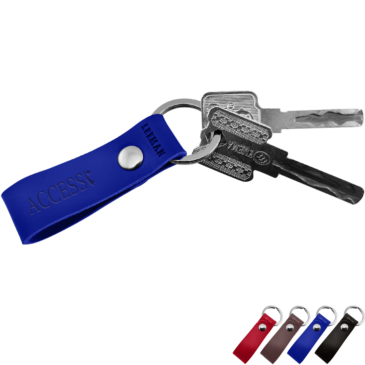 Leather Promotional Key Fobs, Leather Key Ring Attachments