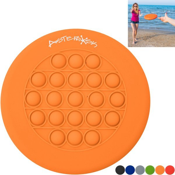 Push Pop Stress Reliever Flying Disc - CLOSEOUT!