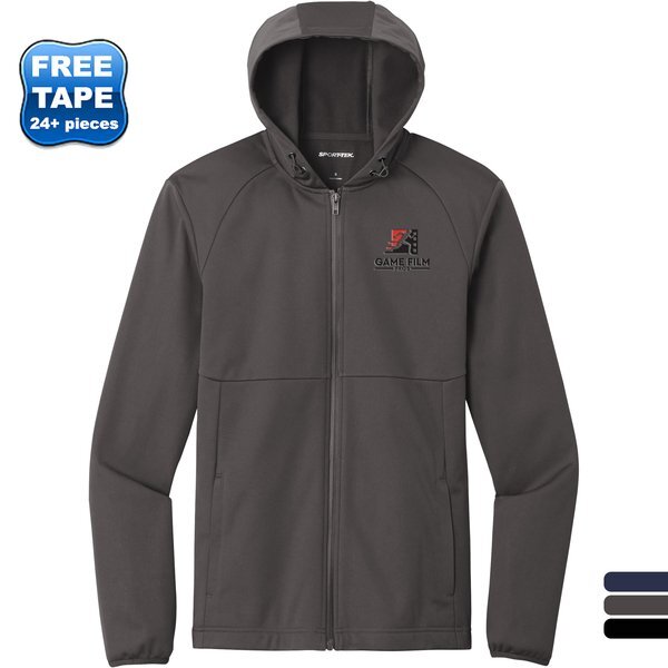 Sport-Tek® Polyester Hooded Soft Shell Men's Jacket