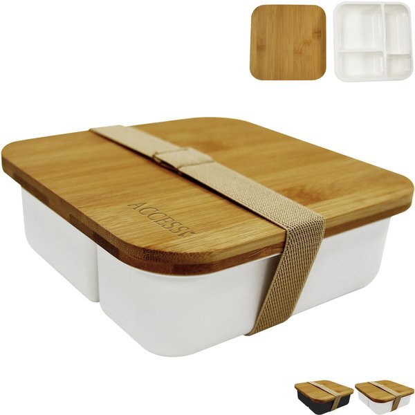 Square Meal Bento Box w/ Bamboo Lid