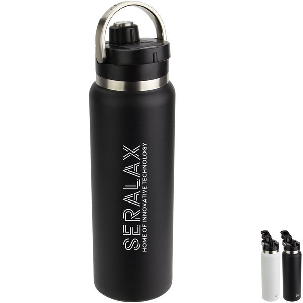 NAYAD® Traveler Stainless Double Wall Bottle w/ Twist-Top Spout, 40oz.