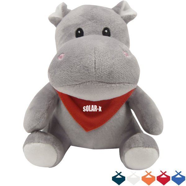 Herbie Plush Hippo w/ Bandana, 6"