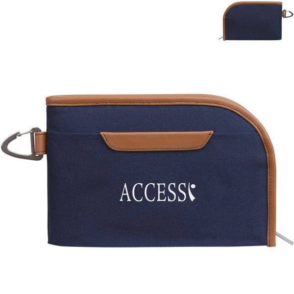 Mobile Office Hybrid Polyester Zippered Pouch