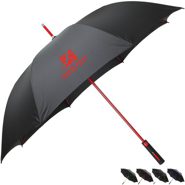 Parkside Auto Open Contrasting Color Frame Umbrella, 56" Arc