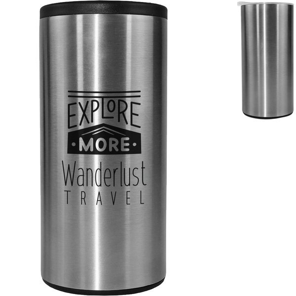 Stainless Steel Tumbler & Can Cooler, 12oz.
