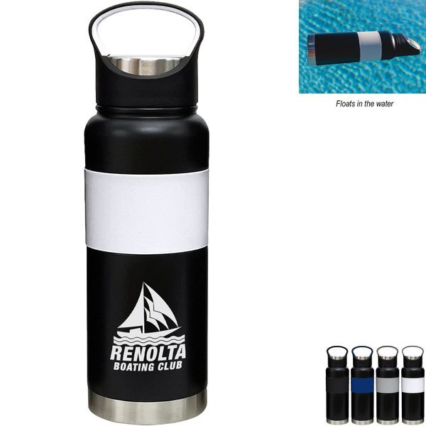 Floating Stainless Steel Vacuum Insulated Bottle, 24oz.