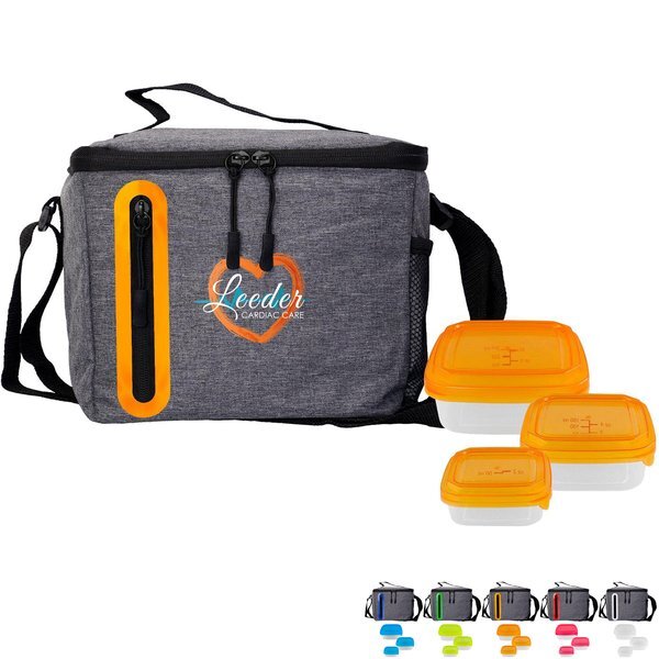 Portion Control Oval Cooler Lunch Set