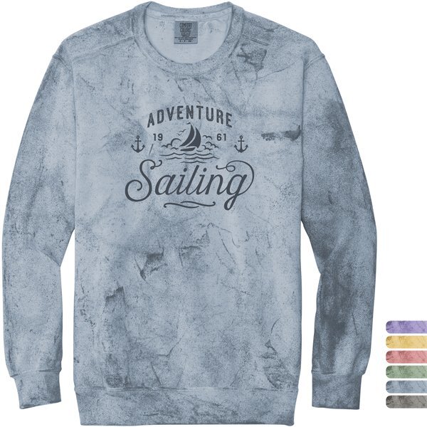 Comfort Colors® Ring Spun Cotton/Poly Color Blast Crewneck Unisex Sweatshirt