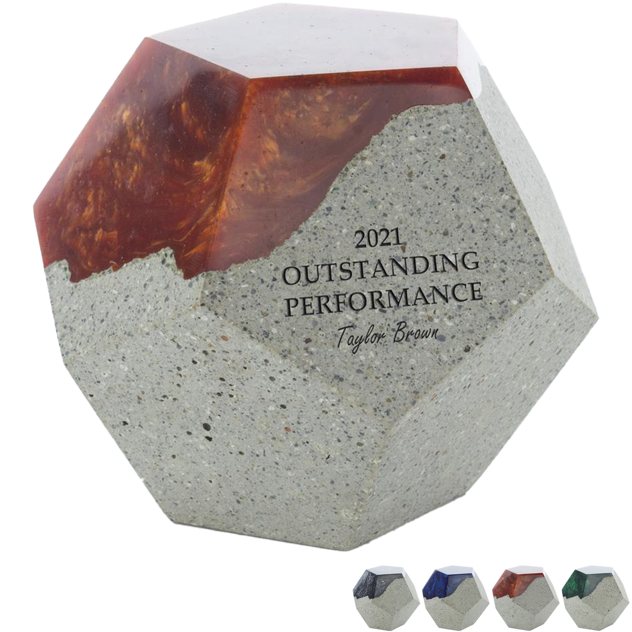 State Shape Stone Paperweight