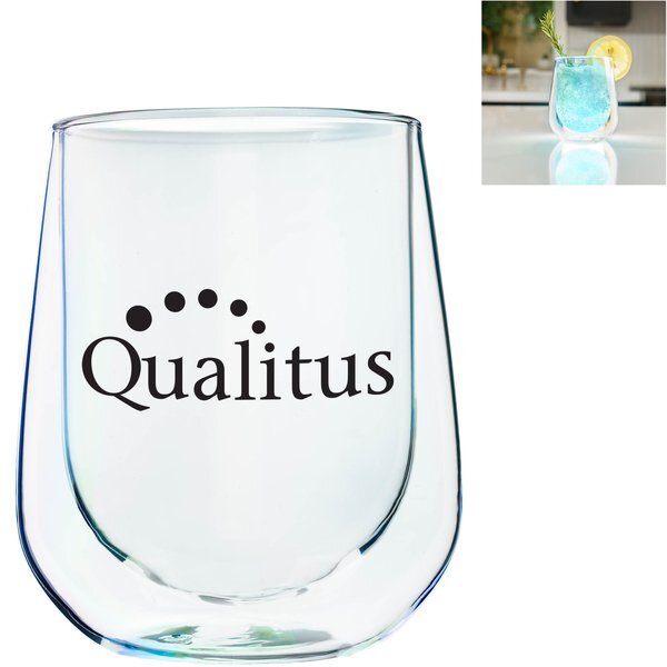Asobu® Double Wall Stemless Wine Glass, 12oz.