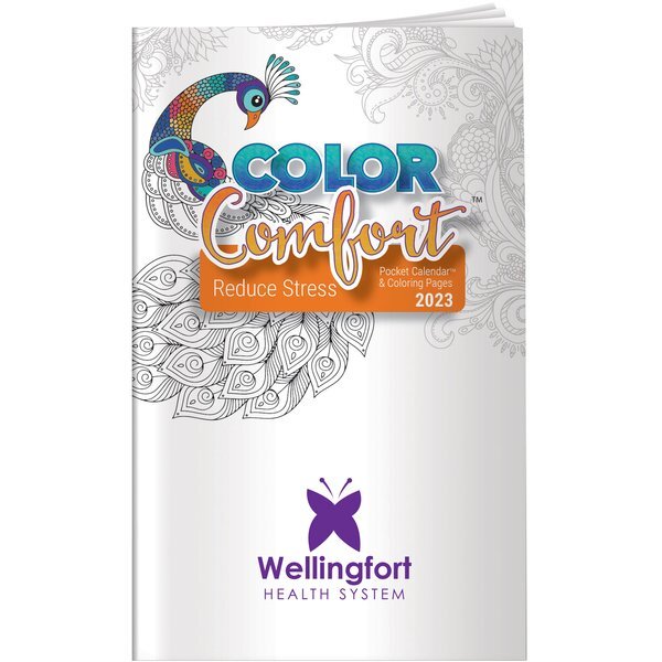 Reducing Stress Color Comfort Pocket Calendar 2025