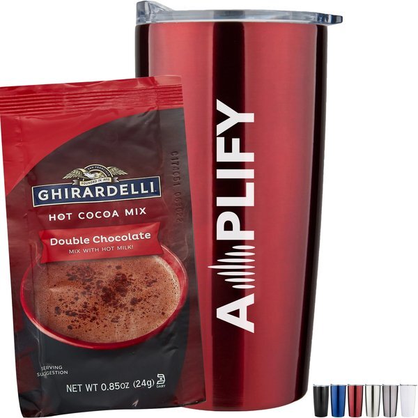 Ghirardelli® Hot Chocolate & Straight Tumbler Gift Set