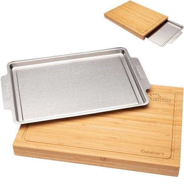 Cuisinart® BBQ Bamboo Cutting Board w/ Hidden Tray