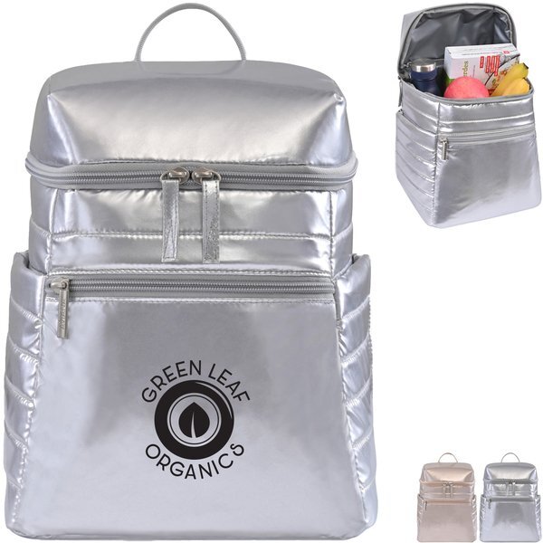 Aviana™ Metallics Polyester 12 Can Mini Backpack Cooler