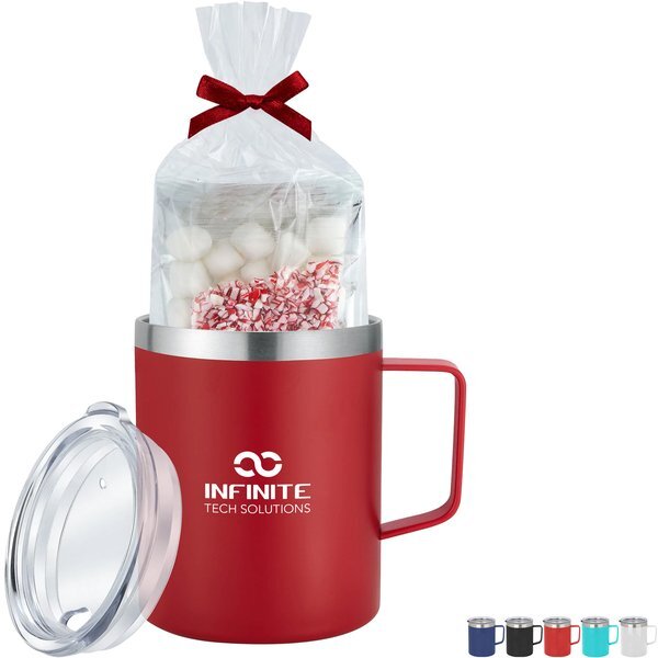 Hot Chocolate Mug Stuffer & Slim Camping Mug Gift Set