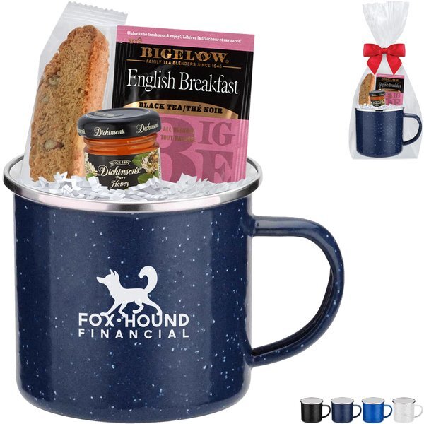 English Breakfast & Speckled Camping Mug Gift Set