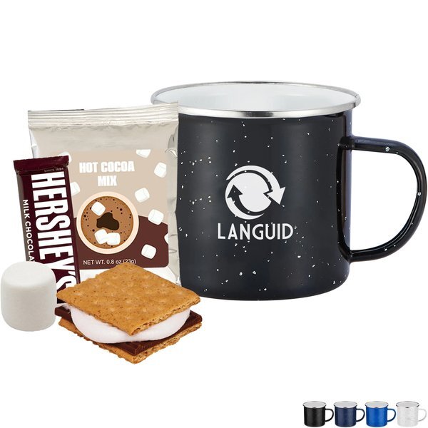 Cocoa, S'mores & Speckled Camping Mug Gift Set