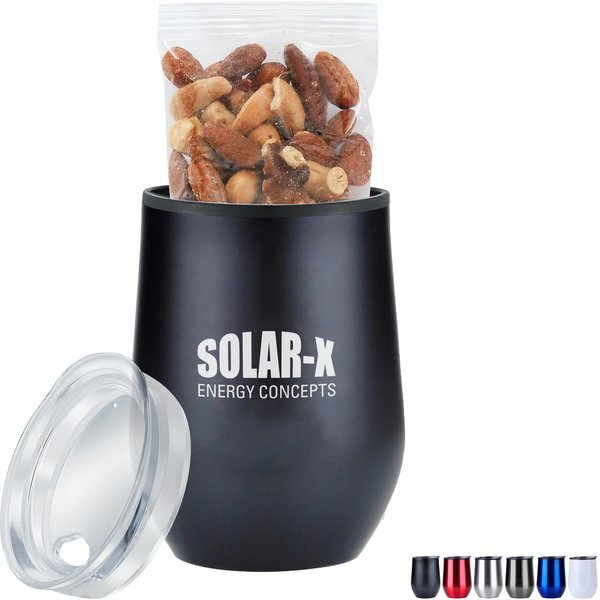 Mixed Nuts & Stemless Wine Tumbler Gift Set