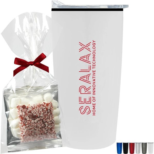 Hot Chocolate Mug Stuffer & Straight Tumbler w/ Plastic Liner Gift Set