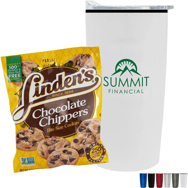 Linden's® Cookies & Straight Tumbler w/ Plastic Liner Gift Set