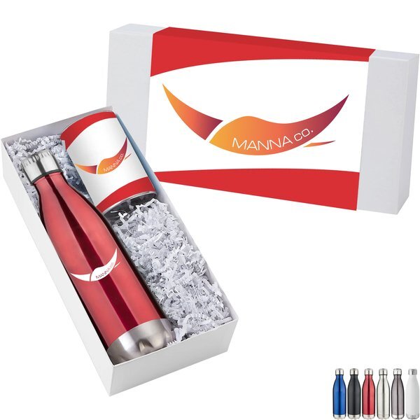 Energy Trail Mix & Vacuum Insulated Bottle Pick Me Up Gift Set