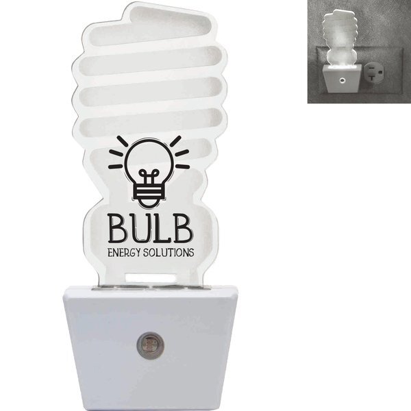 CFL Bulb Shape White LED Nightlight