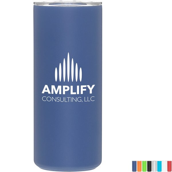 Daphne Double Wall Stainless Steel Thermal Tumbler Can Cooler, 11oz.