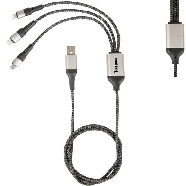 Six-in-One 3 Ft. Multi-Fast Charging Cable