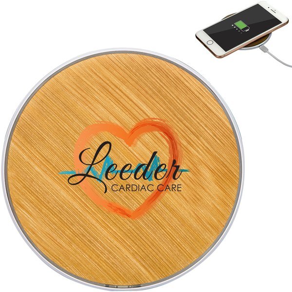 Bamboo Print Wireless Charger