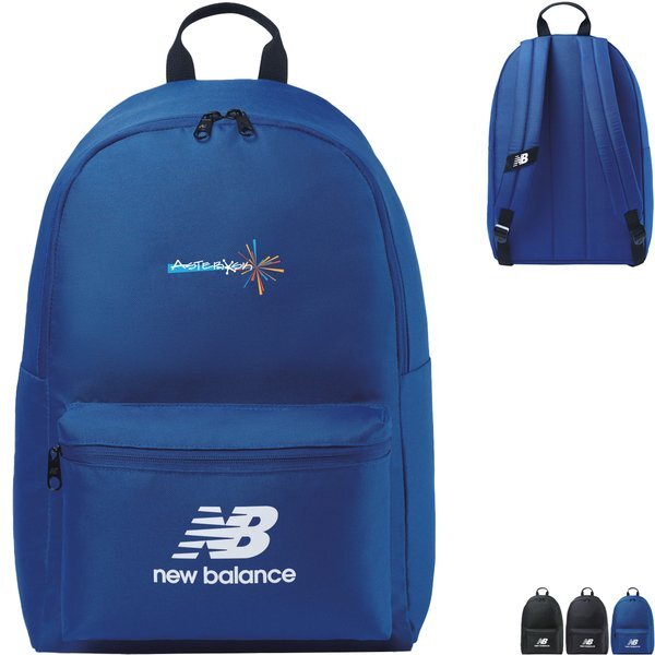 New Balance® Polyester Logo Round Backpack