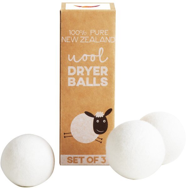 Pure 100% New Zealand Wool Dryer Balls, Set of 3