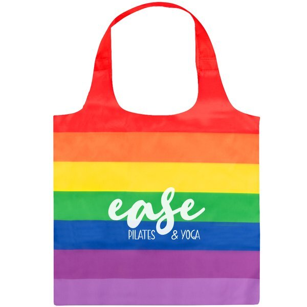 Rainbow Polyester Tote Bag