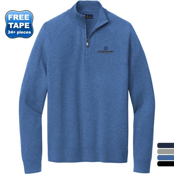 Brooks Brothers® Cotton & Nylon Stretch 1/4 Zip Men's Sweater