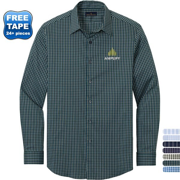 Brooks Brothers® Tech Tri-Blend Stretch Patterned Men's Shirt