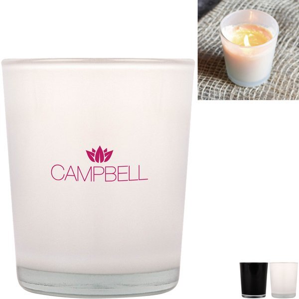 Vanilla Scented Soy Wax Candle in Glass Jar, 2oz.