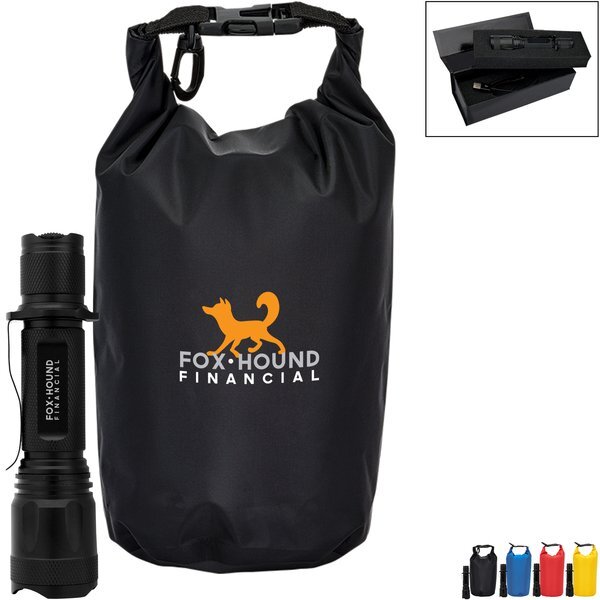 Urban Peak® 3L Dry Bag & USB Rechargeable LED Flashlight Gift Set