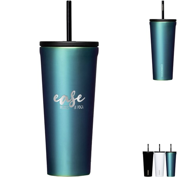 Corkcicle® Triple Insulated Cold Cup w/ Straw, 24oz.