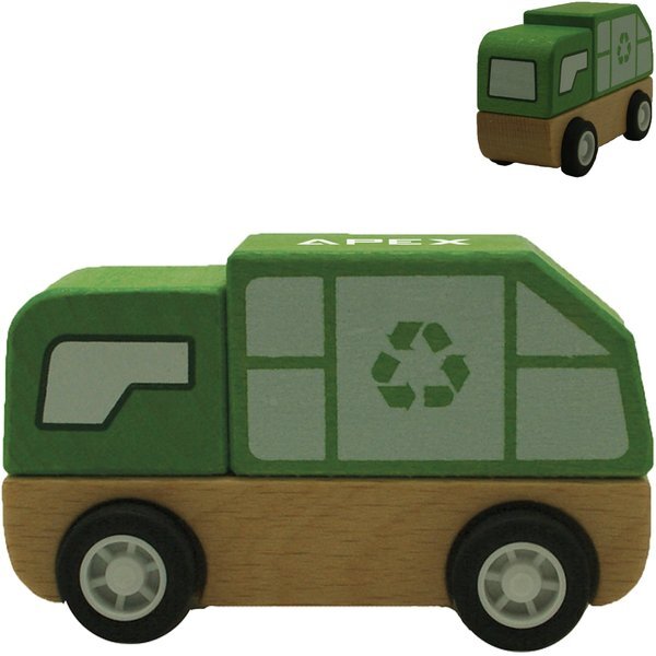 Wooden Toy Recycling Truck