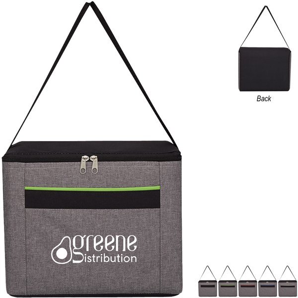 Brighton Heathered Polyester 8 Can Cooler Bag