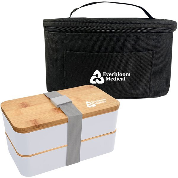 Stackable Bento Box w/ Insulated Carrying Case