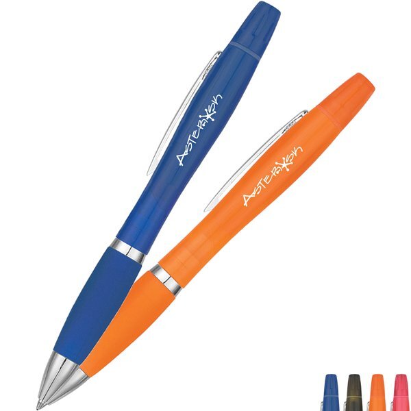 Twin-Write Pen & Highlighter w/ Antimicrobial Additive