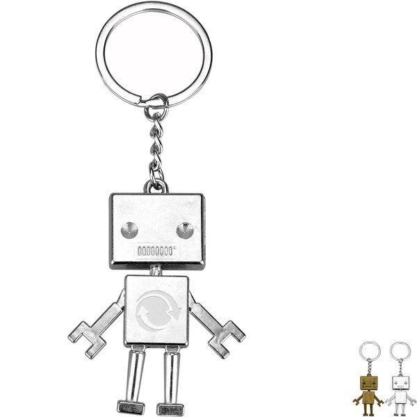 Metal Robot Key Chain