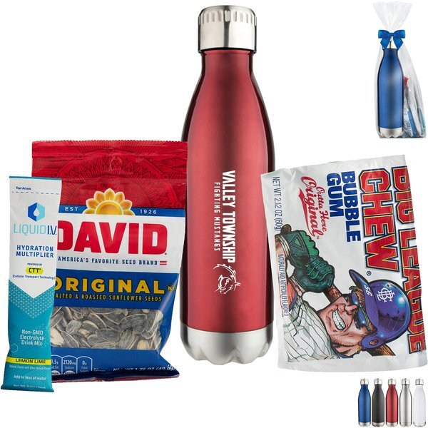 Liquid IV® Electrolyte Drink Mix, Sunflower Seeds, Gum & Vacuum Insulated Bottle Gift Set