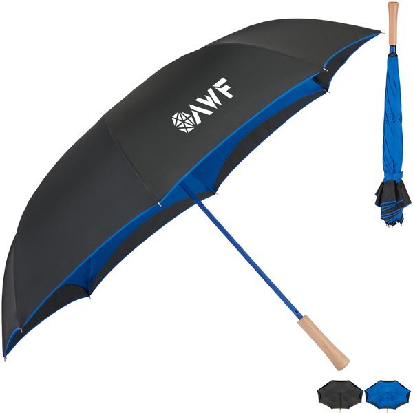Recycled Manual Inversion Umbrella, 48" Arc