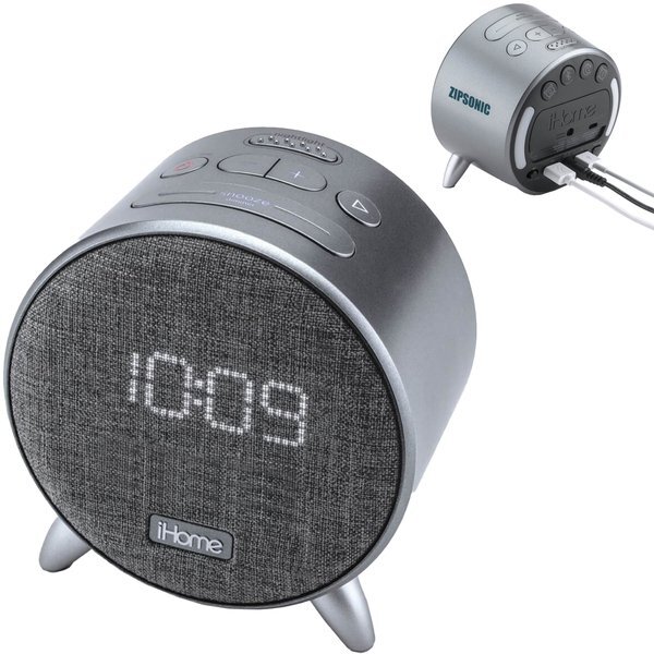 iHome® IBT235 Bluetooth Digital Alarm Clock w/ Dual USB Charging & Ambien Nightlight