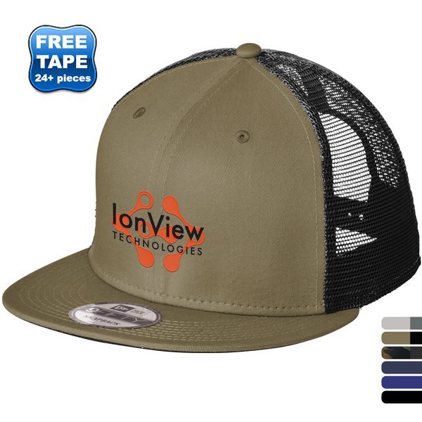 New Era® Standard Fit Cotton Twill & Polyester Snapback Trucker Cap