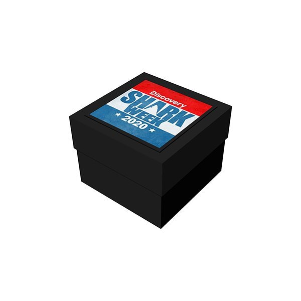 Black Deluxe Gift Box, 4" x 4" x 3"
