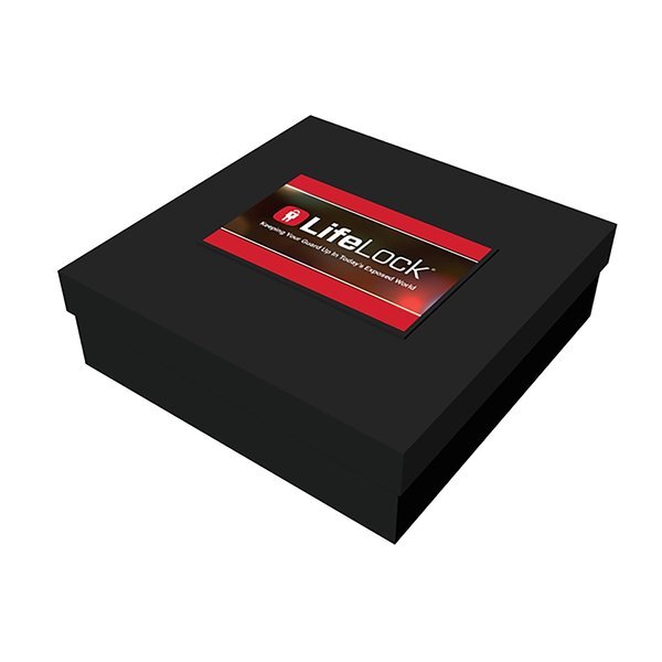 Black Deluxe Gift Box, 10" x 10" x 3"